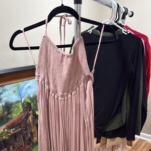 Free People Pink Maxi Dress